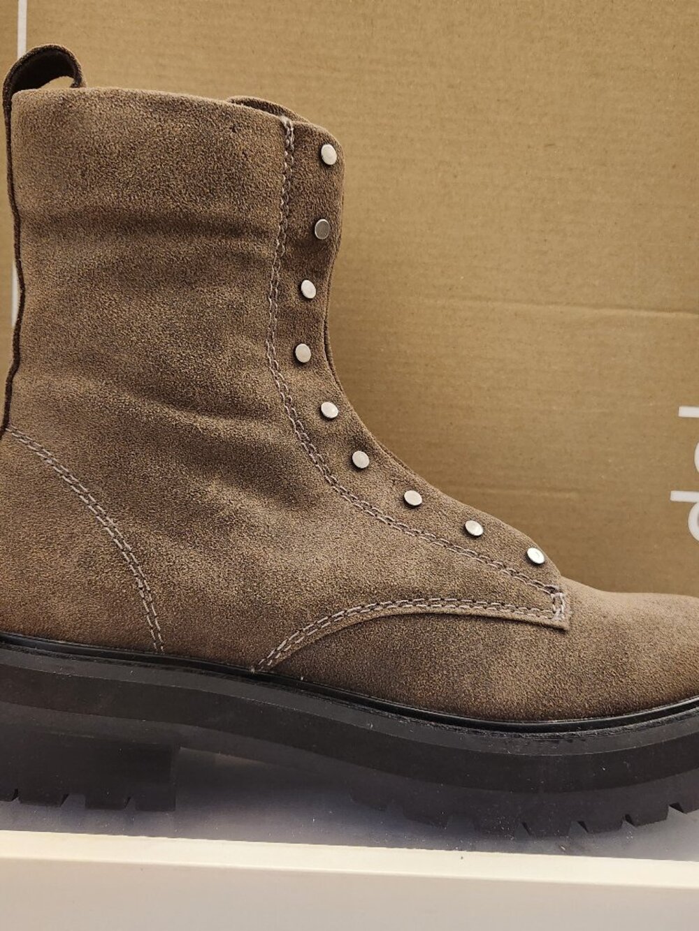 Dolce Vita "Ranier" Leather/Suede combat Boots. NIB. Size: various